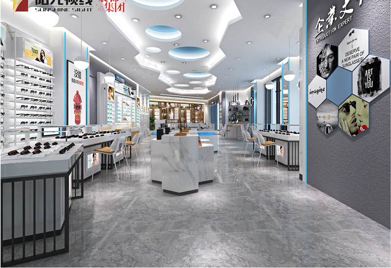 山西眼鏡店裝修設(shè)計案例—晉城書蘭眼鏡店