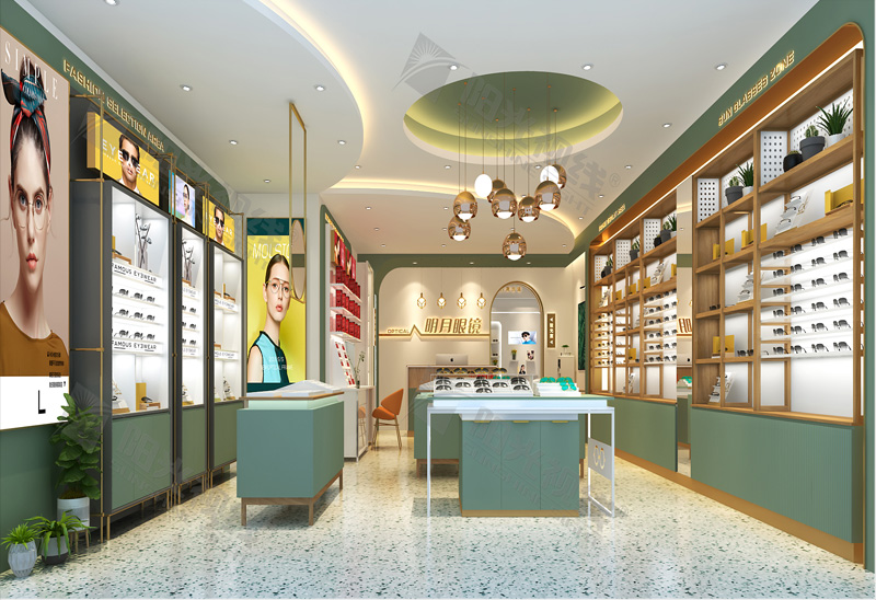 內(nèi)蒙古明月眼鏡店裝修效果圖
