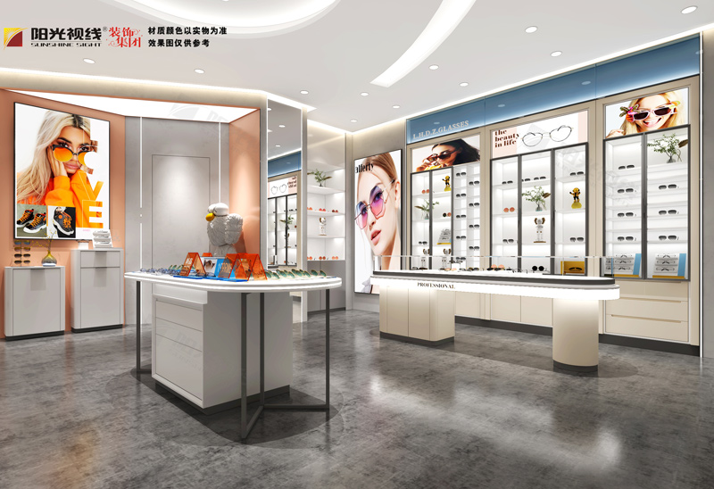 聯(lián)合大眾眼鏡店裝修效果圖